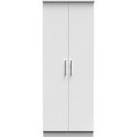 Ready Assembled 2 U Windsor Tall Double Hanging Wardrobe (Ready Assembled) in White