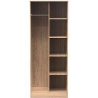 Ready Assembled 2 U Dallas Open Wardrobe (Ready Assembled) in Light Oak