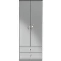 Ready Assembled 2 U Stowe 2 Door 2 Drawer Wardrobe (Ready Assembled) in Dark Grey