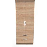 Ready Assembled 2 U Holborn 2 Door 2 Drawer Wardrobe (Ready Assembled) in Light Oak