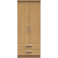 Ready Assembled 2 U Windsor 2 Door 2 Drawer Wardrobe (Ready Assembled) in Light Brown