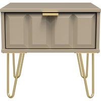 Ready Assembled 2 U Metro 1 Drawer Bedside (Ready Assembled) in Light Brown