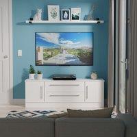Ready Assembled 2 U Carlton 2 Door 2 Drawer Superwide TV Unit (Ready Assembled) in White