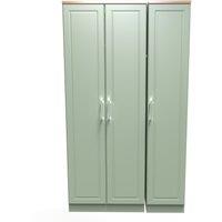 Ready Assembled 2 U Norfolk 3 Door Wardrobe (Ready Assembled) in Pale Green