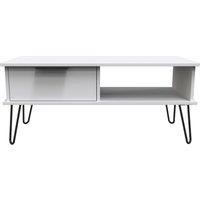 Ready Assembled 2 U Fuji 1 Drawer Coffee Table (Ready Assembled) in Mid Grey