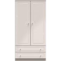 Ready Assembled 2 U Stratford Wide 2 Drawer Wardrobe (Ready Assembled) in Taupe