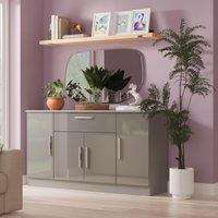 Ready Assembled 2 U Windsor 4 Door 1 Drawer Wide Unit (Ready Assembled) in Dark Grey