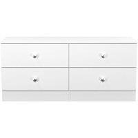 Ready Assembled 2 U Newlyn 4 Drawer Bed Box (Ready Assembled) in White