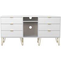Ready Assembled 2 U Bexley 6 Drawer Sideboard (Ready Assembled) in White