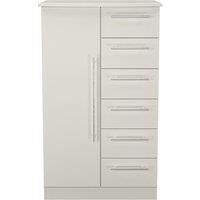 Ready Assembled 2 U Carlton 1 Door 5 Drawer Childrens Wardrobe (Ready Assembled) in Grey