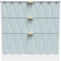 Ready Assembled 2 U Washington 3 Drawer Deep Chest (Ready Assembled) in Duck Egg Blue