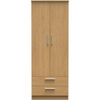 Ready Assembled 2 U Windsor 2 Door 2 Drawer Wardrobe (Ready Assembled) in Light Brown
