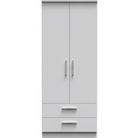 Ready Assembled 2 U Windsor 2 Door 2 Drawer Wardrobe (Ready Assembled) in Mid Grey