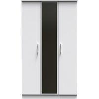 Ready Assembled 2 U Cornwall Tall Triple Mirror Wardrobe (Ready Assembled) in White