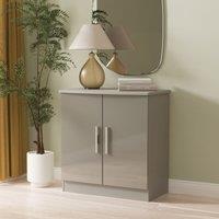 Ready Assembled 2 U Windsor 2 Door Cabinet (Ready Assembled) in Dark Grey