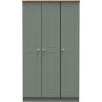 Ready Assembled 2 U Albert 3 Door Wardrobe (Ready Assembled) in Pale Green