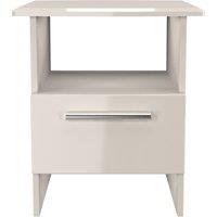 Ready Assembled 2 U Windsor Bottom Drawer Lamp Table (Ready Assembled) in Taupe