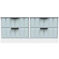 Ready Assembled 2 U Seattle 4 Drawer Bed Box (Ready Assembled) in Duck Egg Blue