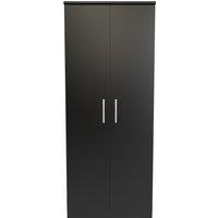 Ready Assembled 2 U Trent 2 Door Wardrobe (Ready Assembled) in Black