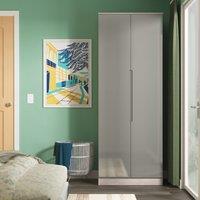 Ready Assembled 2 U Lucca 2 Door Wardrobe (Ready Assembled) in Grey