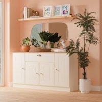Ready Assembled 2 U Albert 4 Door 1 Drawer Wide Unit (Ready Assembled) in Cream