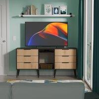 Ready Assembled 2 U Fuji 6 Drawer Sideboard (Ready Assembled) in Grey