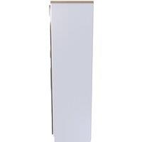 Ready Assembled 2 U Norfolk 2 Door Mirrored Wardrobe (Ready Assembled) in White