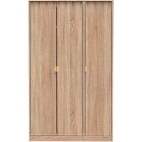 Ready Assembled 2 U Dallas 3 Door Wardrobe (Ready Assembled) in Light Oak