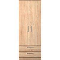 Ready Assembled 2 U Trent 2 Door 2 Drawer Wardrobe (Ready Assembled) in Light Oak
