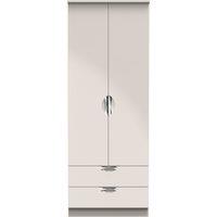 Ready Assembled 2 U Holborn 2 Door 2 Drawer Wardrobe (Ready Assembled) in Taupe