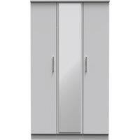 Ready Assembled 2 U Windsor Triple Mirror Wardrobe (Ready Assembled) in Mid Grey