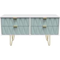 Ready Assembled 2 U Dallas 4 Drawer Bed Box (Ready Assembled) in Duck Egg Blue