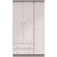Ready Assembled 2 U Stratford Triple Wardrobe with 2 Drawers (Ready Assembled) in Taupe