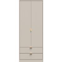 Ready Assembled 2 U Bexley 2 Door 2 Drawer Wardrobe (Ready Assembled) in Taupe