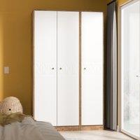Ready Assembled 2 U Toledo 3 Door Wardrobe (Ready Assembled) in Dark Brown