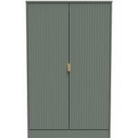 Ready Assembled 2 U Denver 2 Door Midi Wardrobe (Ready Assembled) in Pale Green