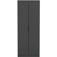 Ready Assembled 2 U Fuji 2 Door Wardrobe (Ready Assembled) in Dark Grey