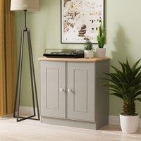 Ready Assembled 2 U Albert 2 Door Cabinet (Ready Assembled) in Dark Grey