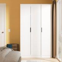 Ready Assembled 2 U Fuji 3 Door Wardrobe (Ready Assembled) in White