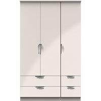 Ready Assembled 2 U Holborn Triple 2 Drawer + Drawer Wardrobe (Ready Assembled) in Taupe