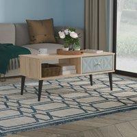 Ready Assembled 2 U Toledo 1 Drawer Coffee Table (Ready Assembled) in Duck Egg Blue