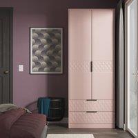 Ready Assembled 2 U Islay 2 Door 2 Drawer Wardrobe (Ready Assembled) in Dusty Pink