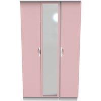 Ready Assembled 2 U Holborn Triple Mirror Wardrobe (Ready Assembled) in Dusty Pink