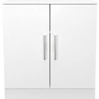 Ready Assembled 2 U Trent 2 Door Cabinet (Ready Assembled) in White