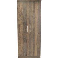 Ready Assembled 2 U Trent 2 Door Wardrobe (Ready Assembled) in Dark Brown