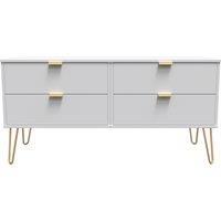 Ready Assembled 2 U Fuji 4 Drawer Bed Box (Ready Assembled) in Grey