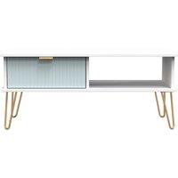 Ready Assembled 2 U Bexley 1 Drawer Coffee Table (Ready Assembled) in Duck Egg Blue