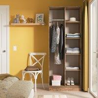 Ready Assembled 2 U Toledo Open Wardrobe (Ready Assembled) in Dark Brown
