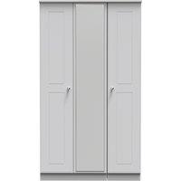 Ready Assembled 2 U Albert Tall Triple Mirror Wardrobe (Ready Assembled) in Grey
