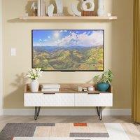 Ready Assembled 2 U Islay 2 Drawer Coffee TV Unit (Ready Assembled) in White